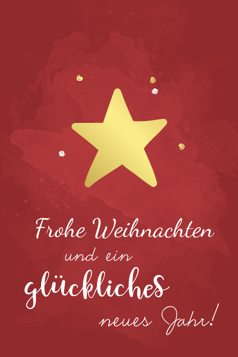 Weihnachtskarte Mit Weinrotem Hintergrund