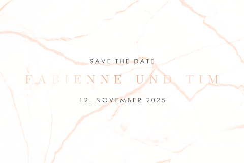 Save The Date Karte Mit Elegantem Foliendruck