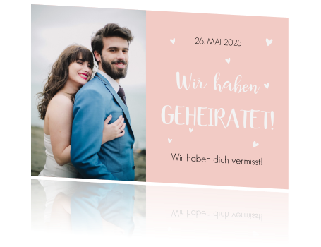 Karte Wir Haben Heimlich Geheiratet - Wir haben geheiratet ...